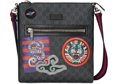 gucci night courrier messenger gg supreme|Gucci Night Courrier Messenger GG Supreme Black/Grey .